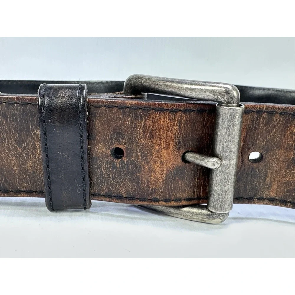 Tommy Bahama Top Grain Leather Braided Woven Belt 1102TM51-001  Size 40